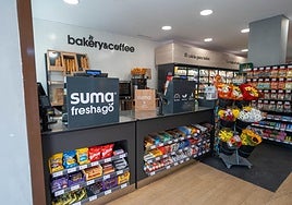 Una de las tiendas franquiciadas Suma bajo el modelo Fresh&Go.
