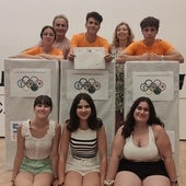 Alumnos del Ezequiel González que participaron en la Olimpiada.