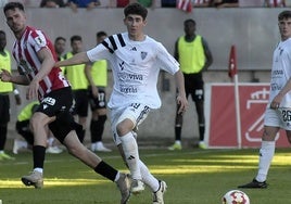 Rodrigo Ibañes, durante el partido ante el Zamora.