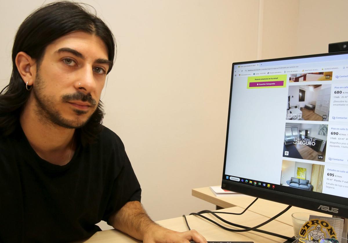 Álvaro Pérez, técnico para personas sin hogar de Cáritas en Segovia.