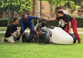 Monoplaza eléctrico que competirá en Formula Student el próximo mes de agosto.