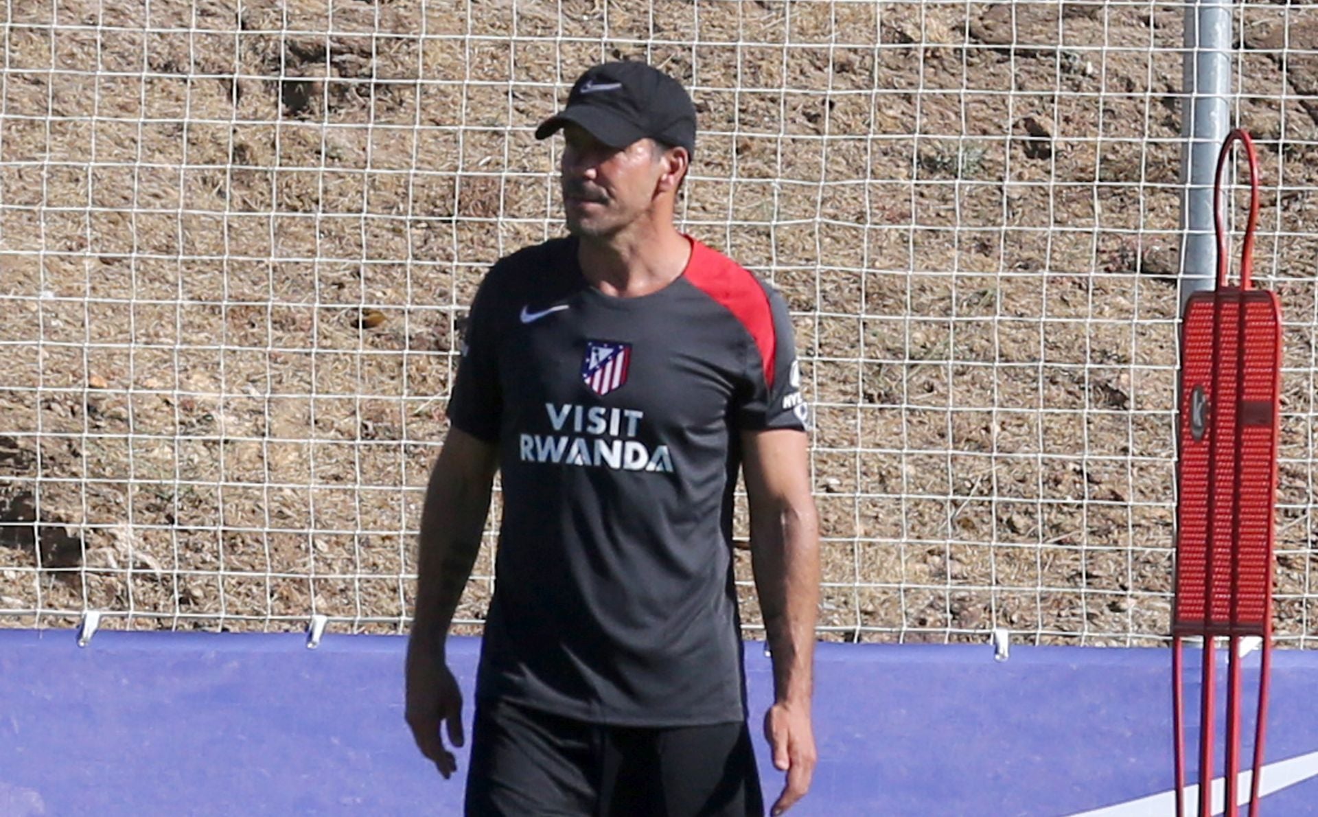 Fotos del primer entrenamiento del Atlético de Madrid en Los Ángeles de San Rafael