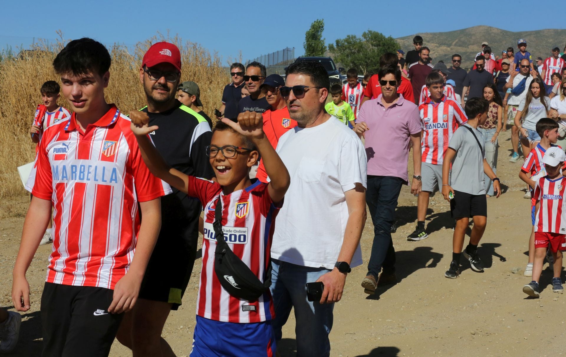 Fotos del primer entrenamiento del Atlético de Madrid en Los Ángeles de San Rafael
