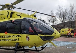 EL helicópectore de rescate de Protección Civil, en una imagen de archivo.