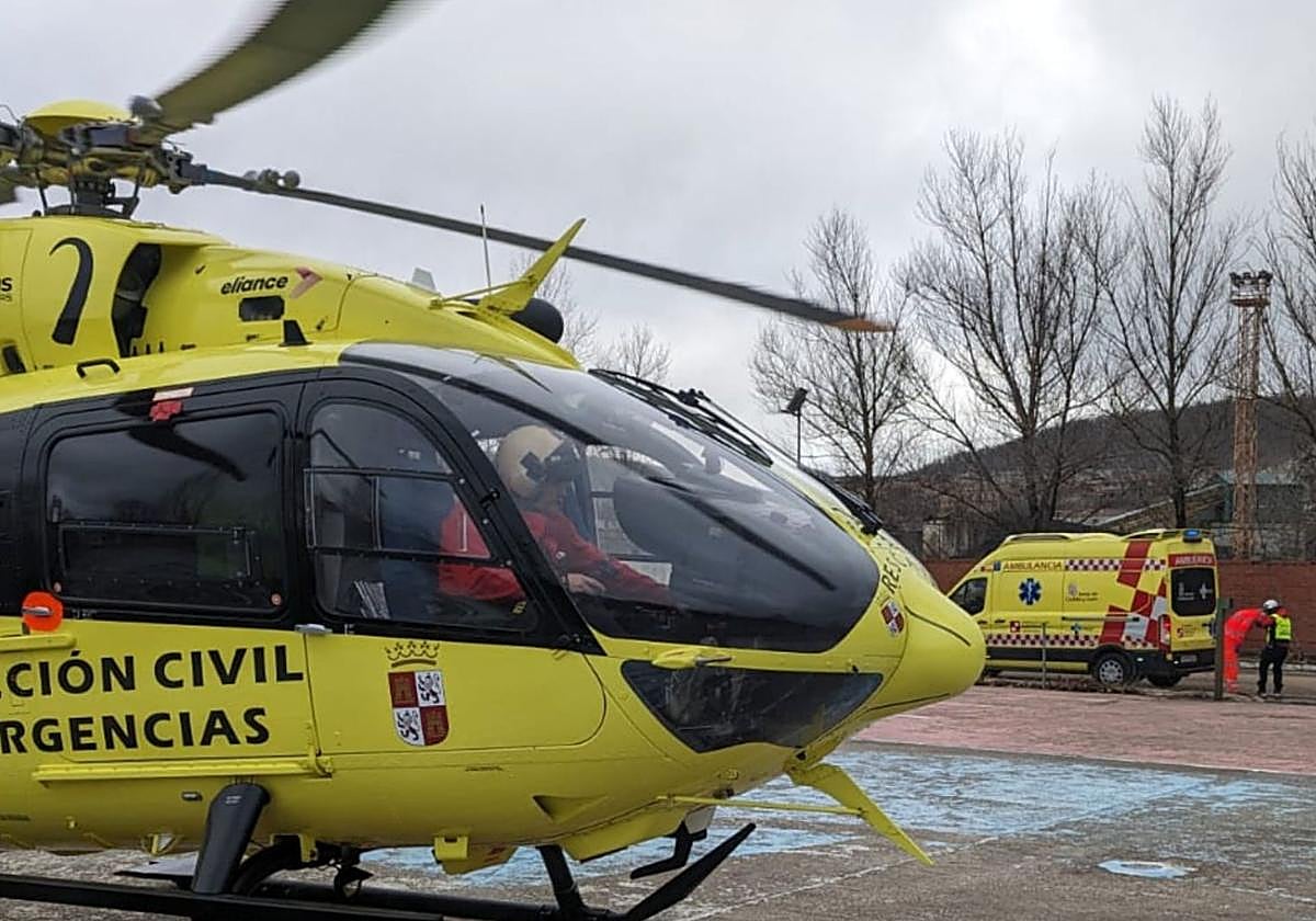 EL helicópectore de rescate de Protección Civil, en una imagen de archivo.