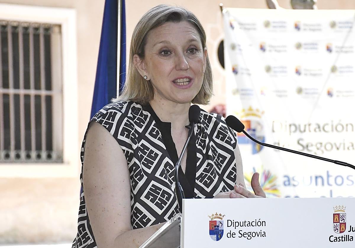 La vicepresidenta de la Junta, Isabel Blanco, hace unos días en Segovia.