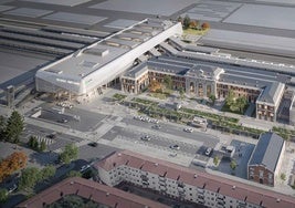 Infografía de la futura estación de Valladolid.