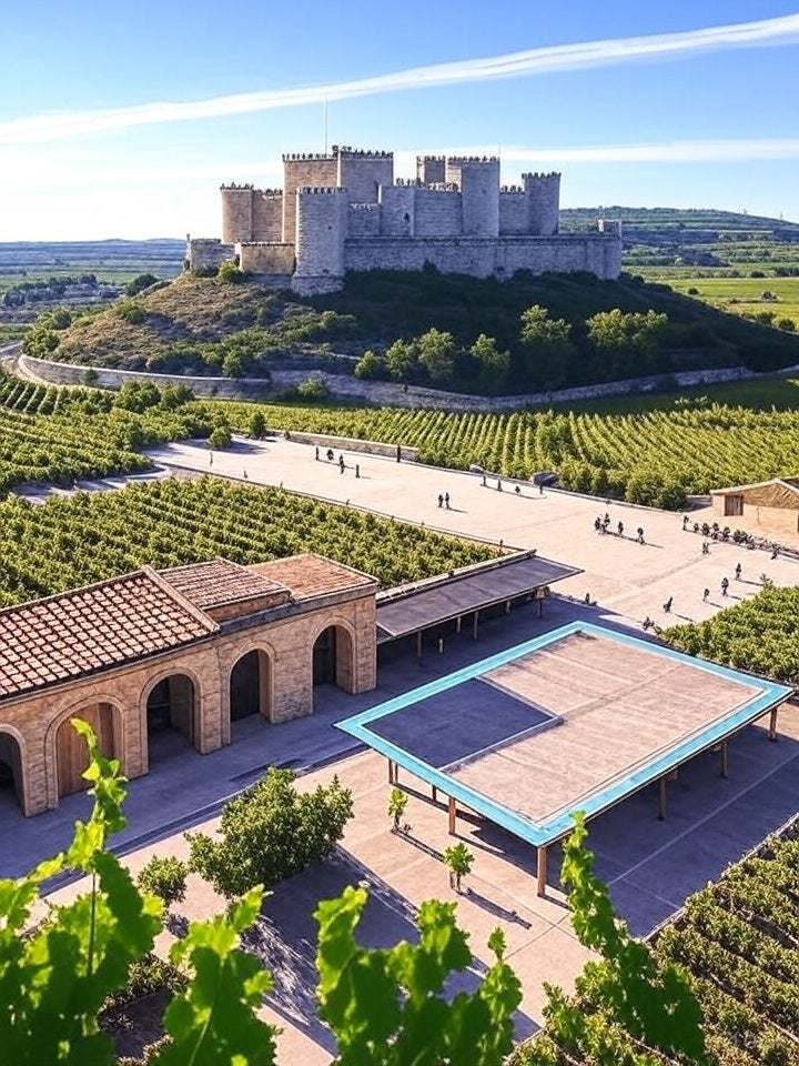 Infinidad de viñas y un castillo custodian este municipio de Valladolid.