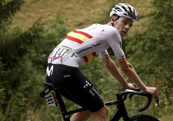 Iván Romeo, durante la etapa.