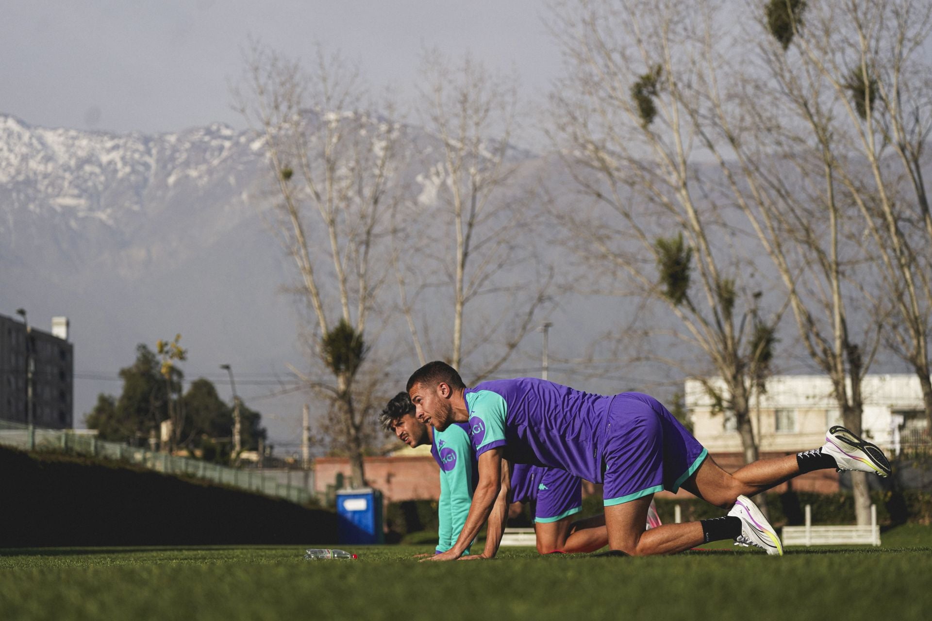 Tomeo y Meseguer, en un ejercicio del entrenamiento.