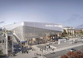 Infografía de la futura estación de trenes de Valladolid.