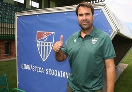 Iñaki Bea, en su presentación como entrenador de la Gimnástica Segoviana.