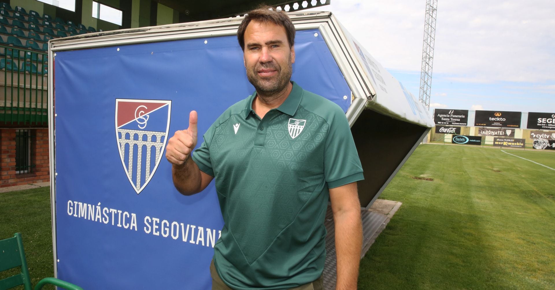 Iñaki Bea, en su presentación como entrenador de la Gimnástica Segoviana.