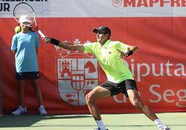 Rafa Jódar, durante su partido de primera ronda.