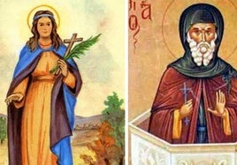 Santa Natalia de Córdoba y San Simeón Estilita.