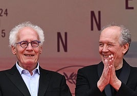 Los hermanos Jean-Pierre y Luc Dardenne, directores de cine, en Cannes.