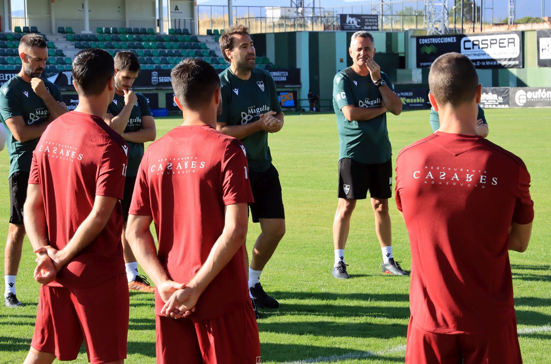 Fotos del primer entrenamiento de la Gimnástica Segoviana