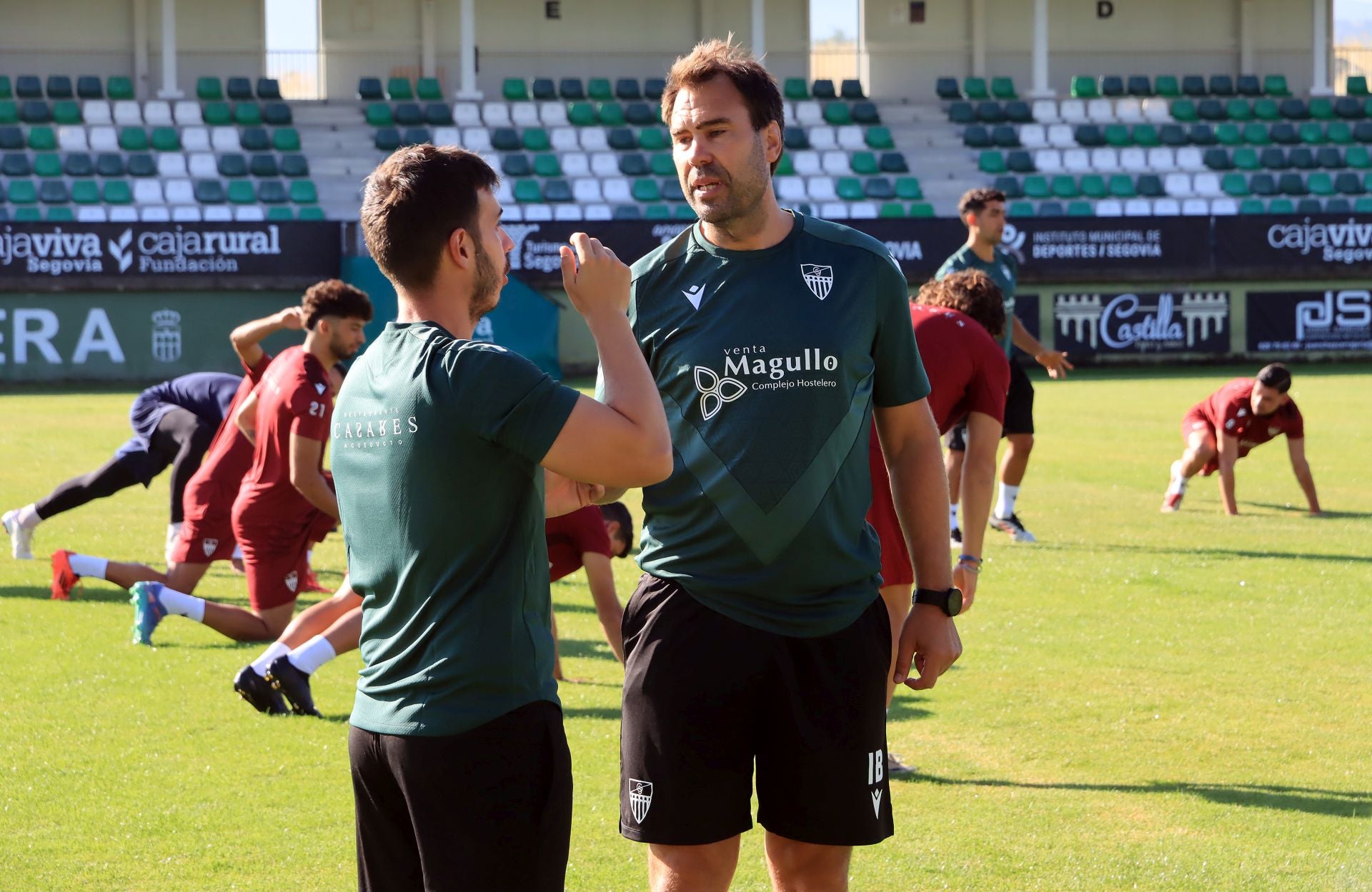 Fotos del primer entrenamiento de la Gimnástica Segoviana