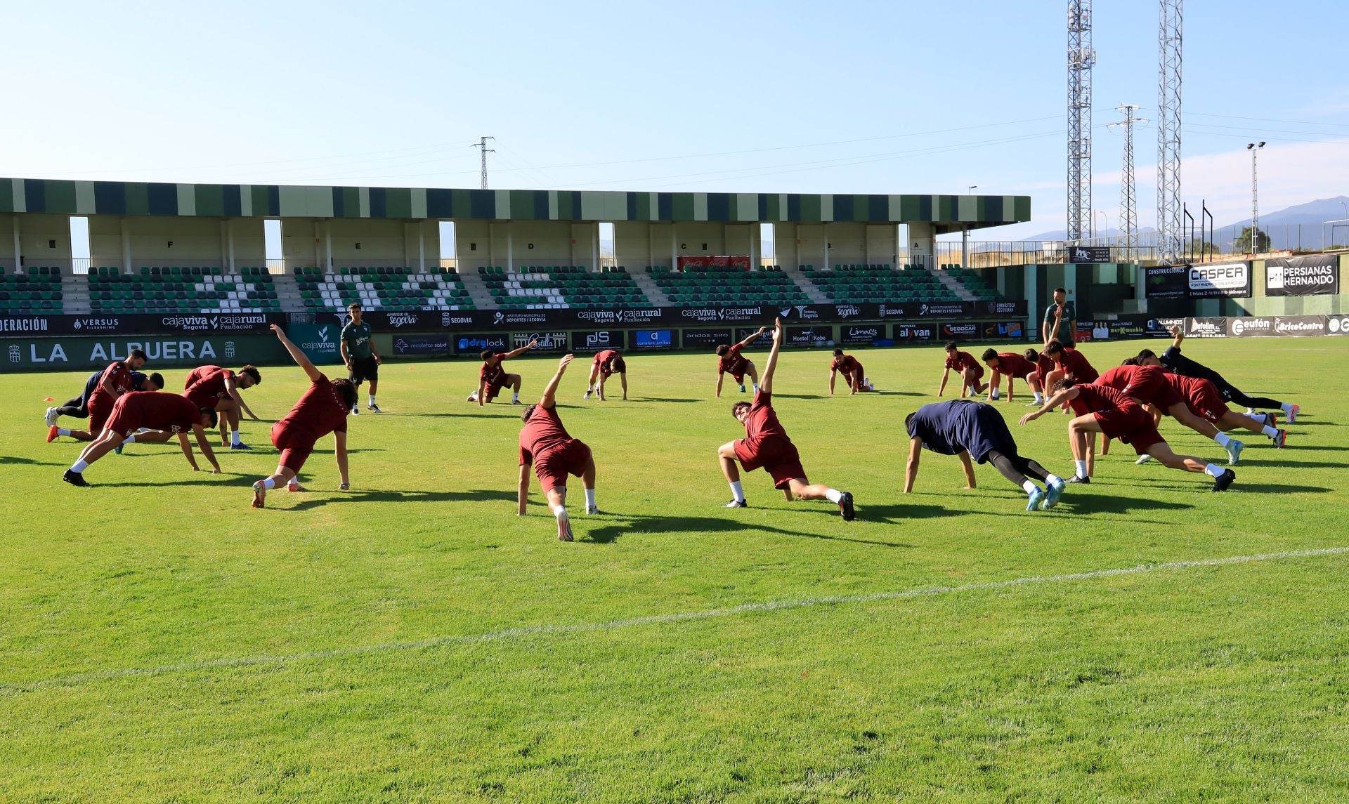 Fotos del primer entrenamiento de la Gimnástica Segoviana