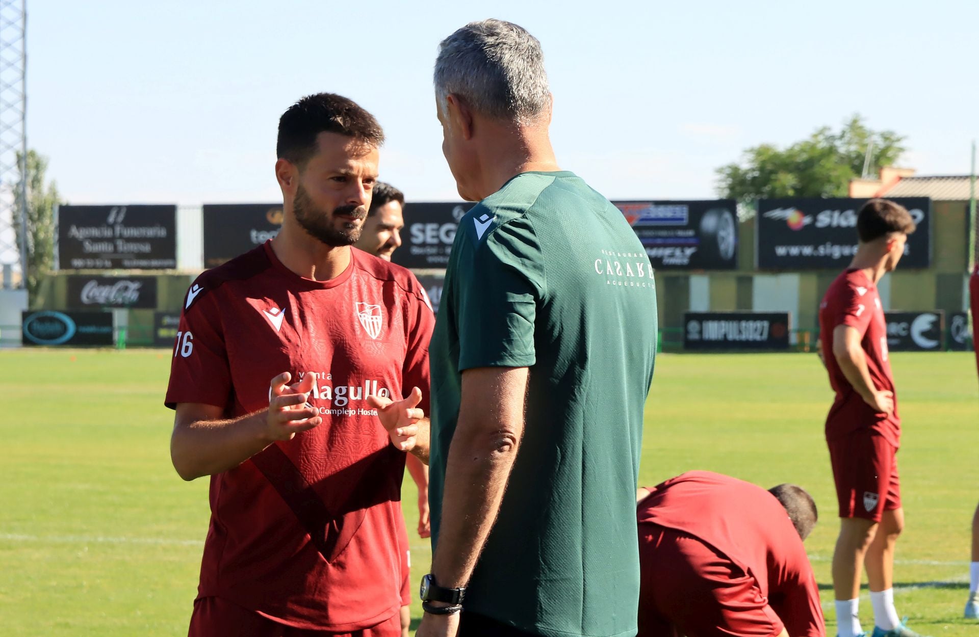 Fotos del primer entrenamiento de la Gimnástica Segoviana
