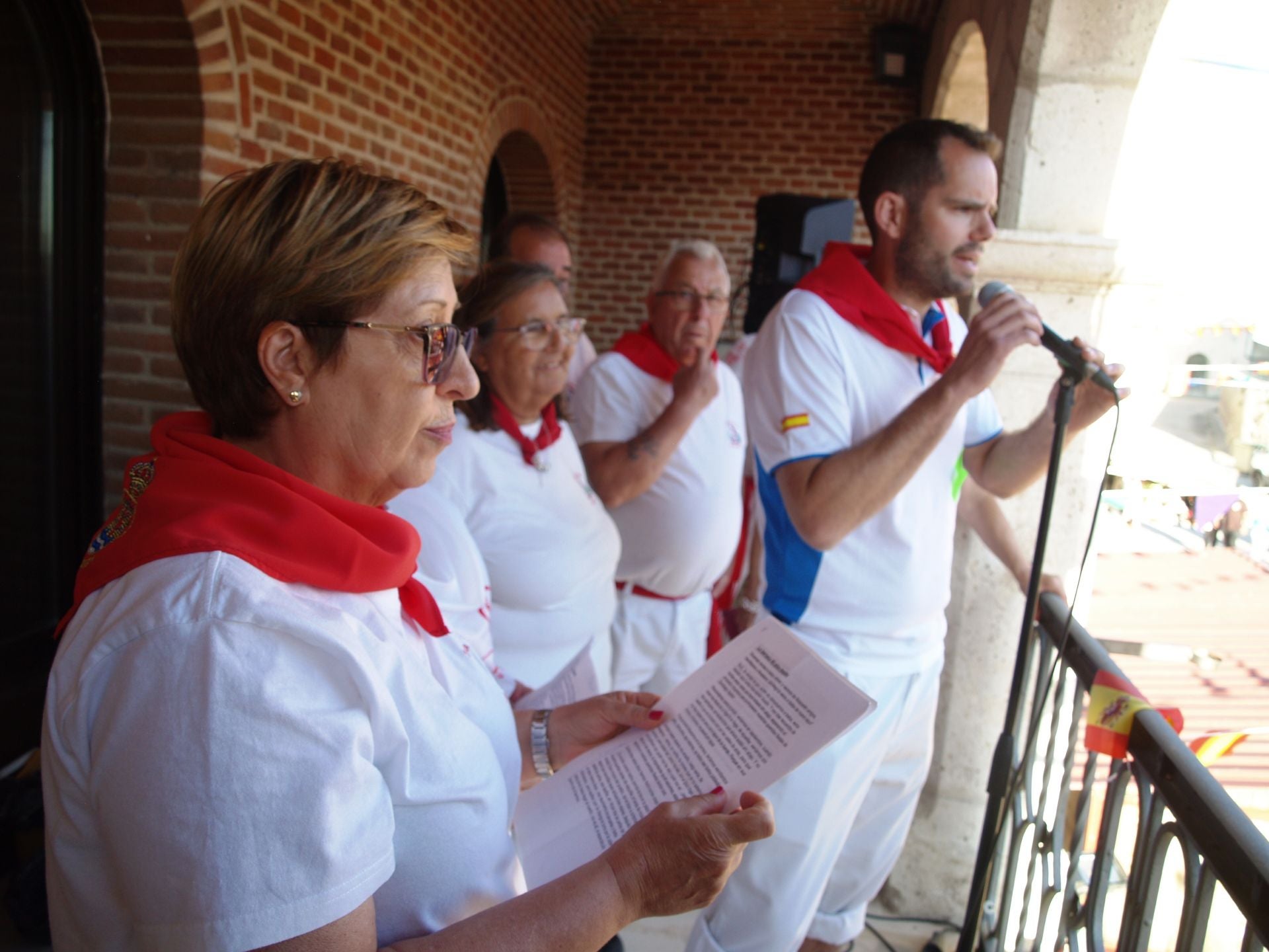 Integrantes de la peña La Barraca.