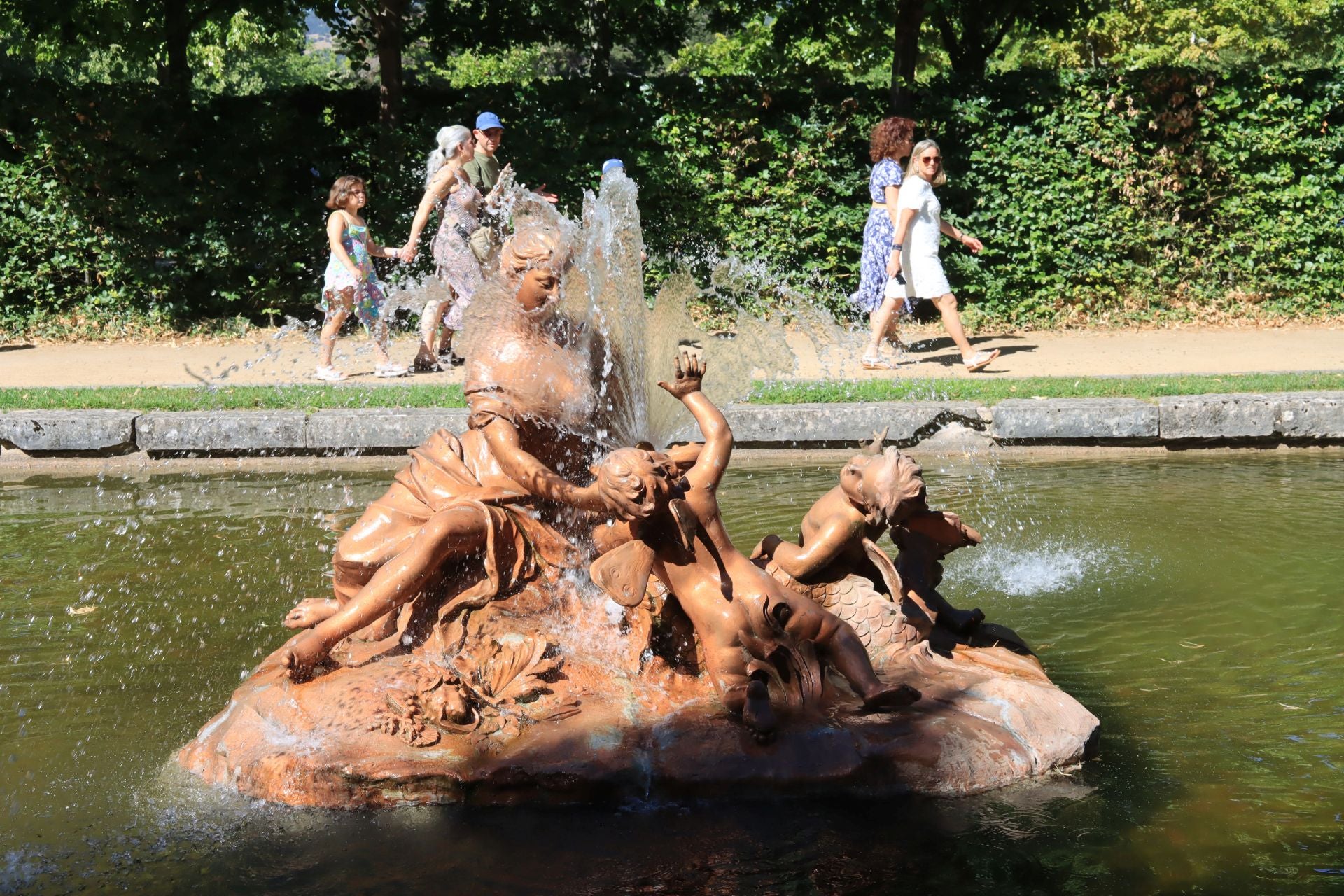 Fotos del espectáculo de las fuentes de La Granja de San Ildefonso