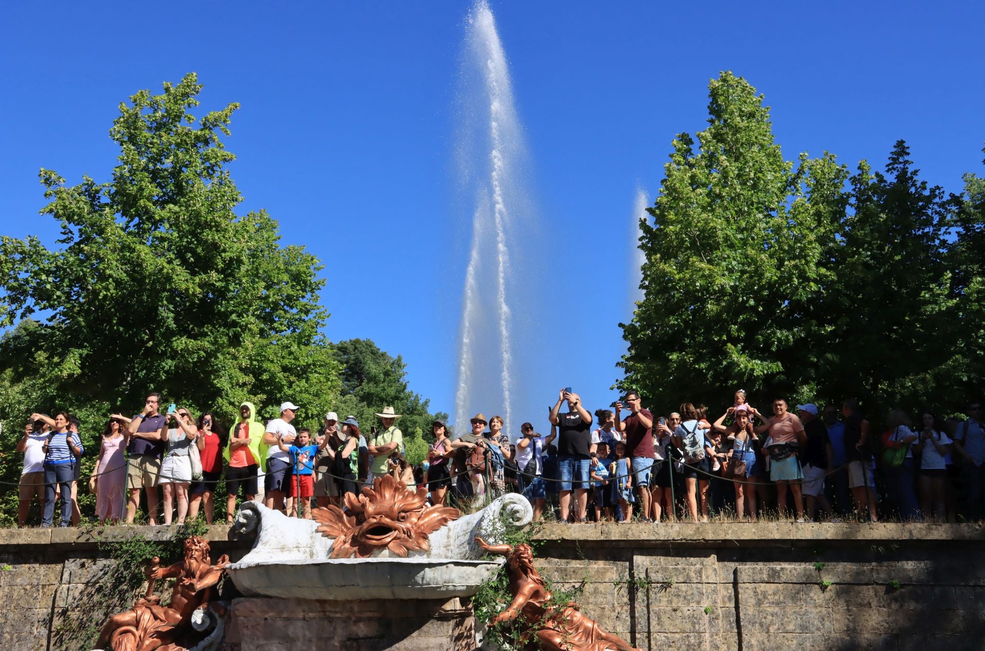 Fotos del espectáculo de las fuentes de La Granja de San Ildefonso