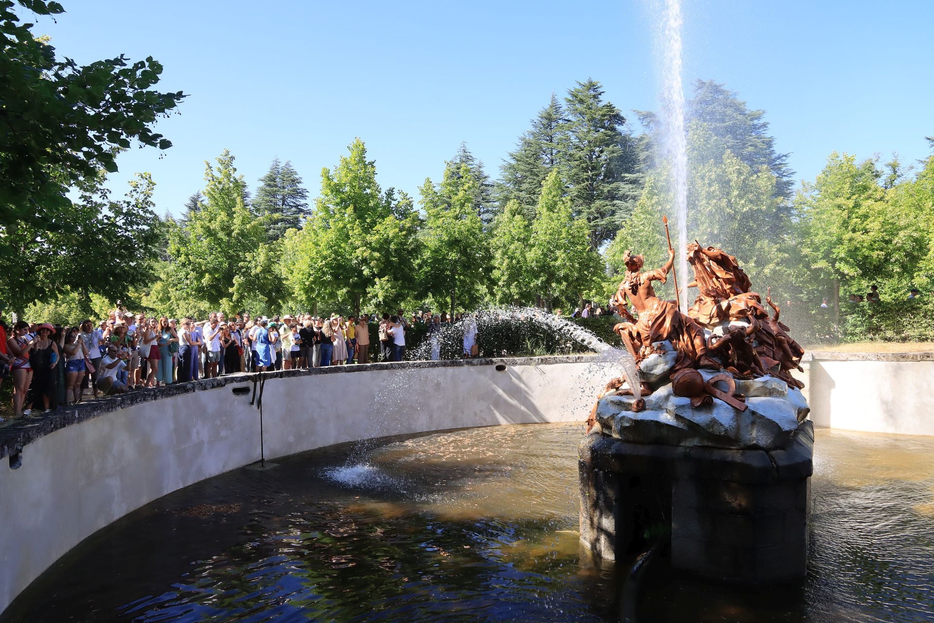 Fotos del espectáculo de las fuentes de La Granja de San Ildefonso