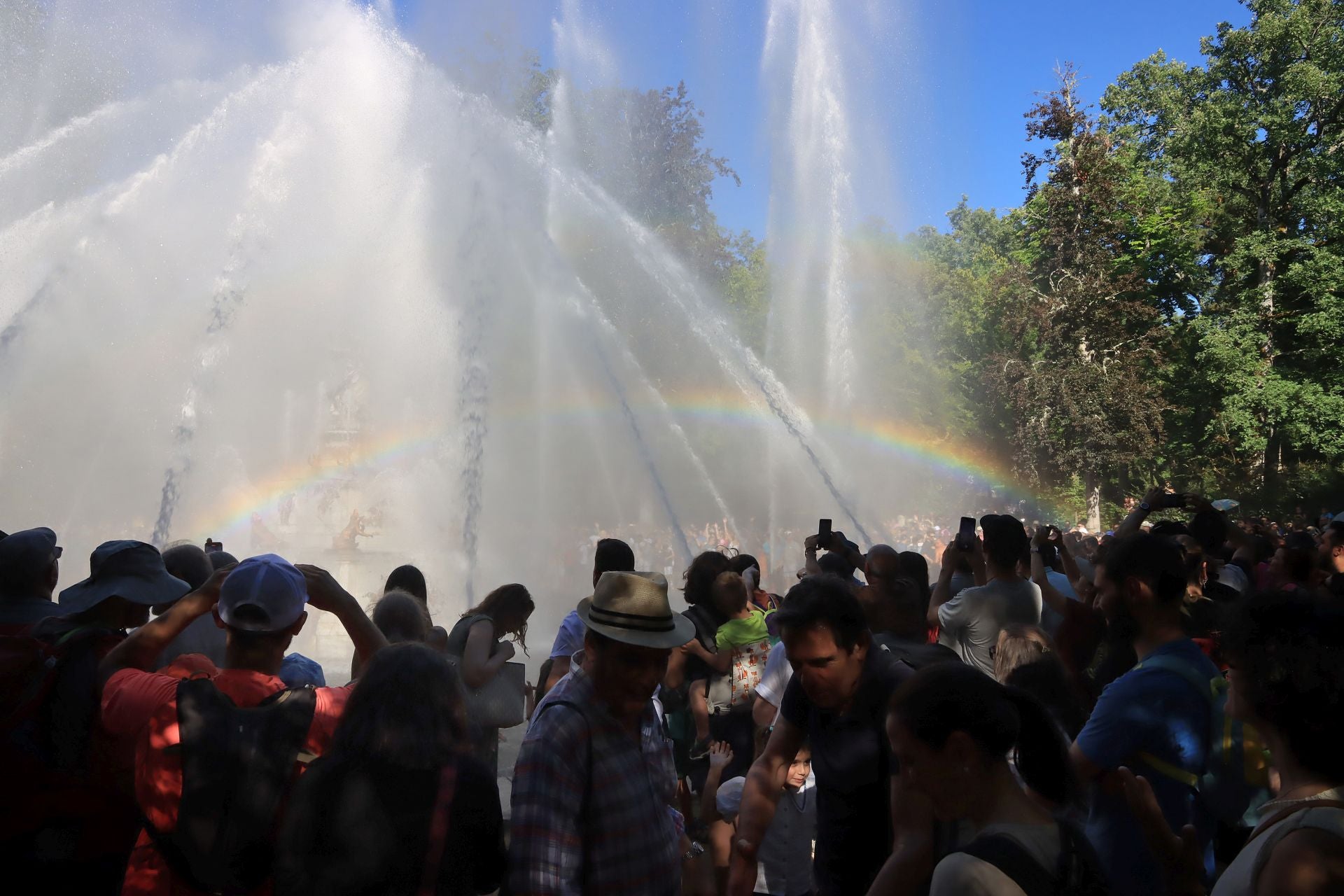 Fotos del espectáculo de las fuentes de La Granja de San Ildefonso