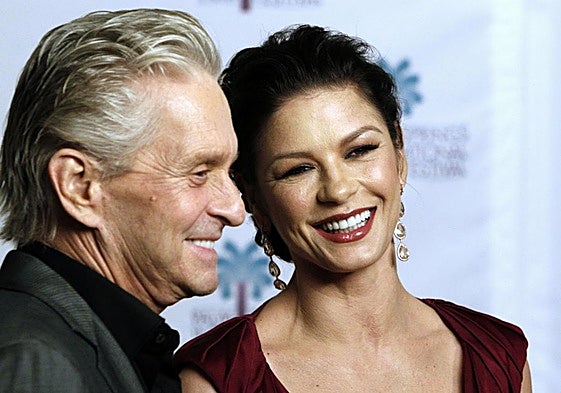 Catherine Zeta-Jones junto a Michael Douglas, en una imagen de archivo.