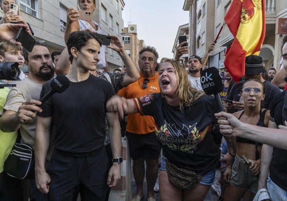 Manifestación tras los hechos ocurridos en Torre Pacheco.