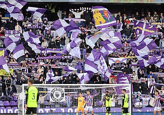 La afición, en Zorrilla, en un partido ante el Betis.