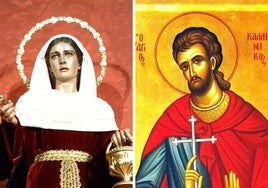 Santa Marta de Betania y San Calínico de Gangra.