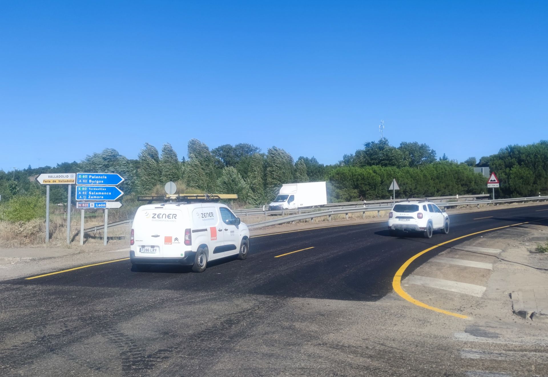 Salida hacia la A-62 habilitada este martes.