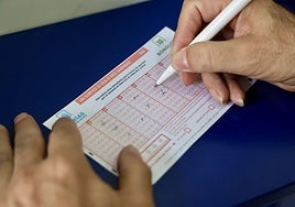 Un cupón de la Bonoloto, en una imagen de archivo.