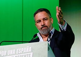 El líder de Vox, Santiago Abascal.