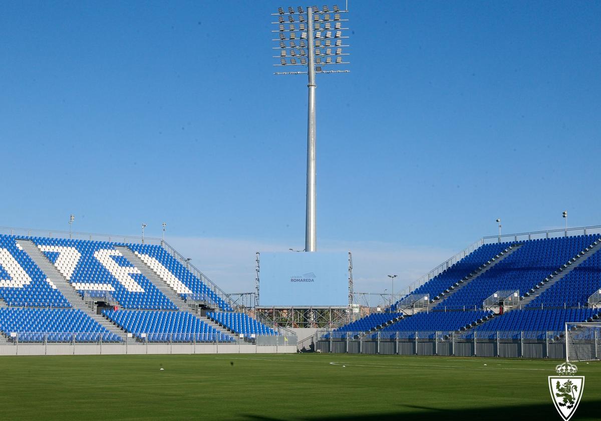 Nuevo estadio modular del Real Zaragoza: Ibercaja Estadio.
