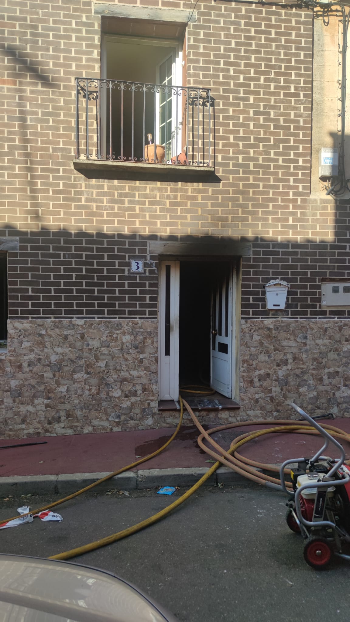 Las imágenes del incendio en Cigales