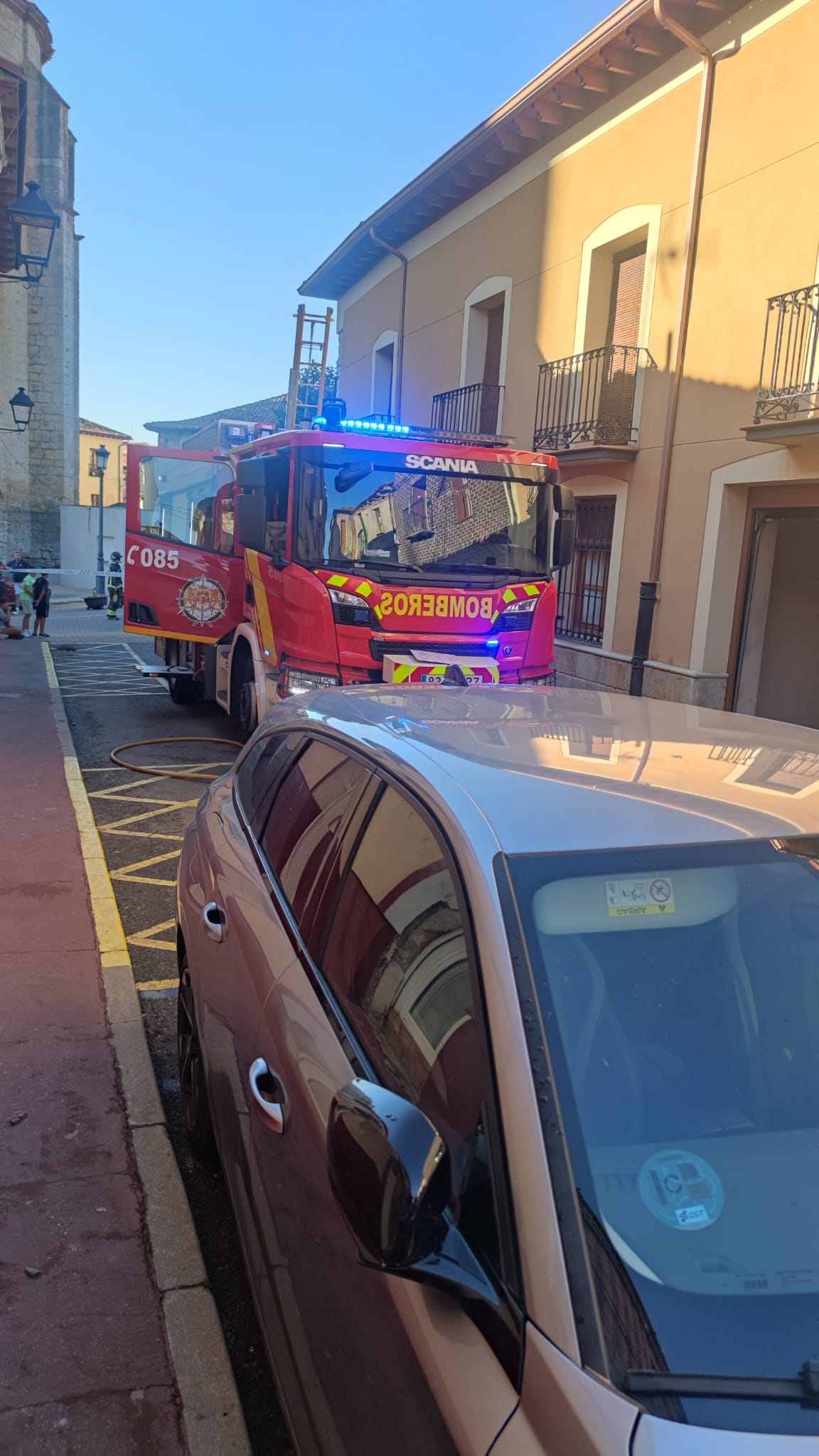 Las imágenes del incendio en Cigales