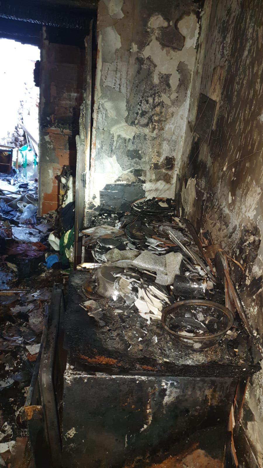 Las imágenes del incendio en Cigales