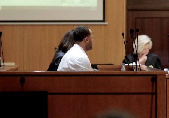 Darwin, en la Audiencia de Valladolid, durante el juicio por tráfico de droga por el que le condenaron a siete años de prisión.
