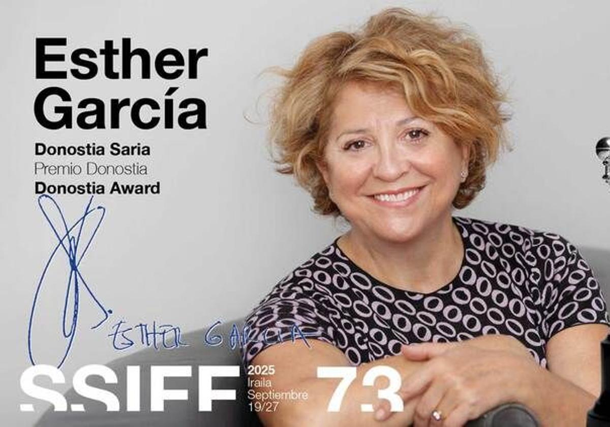 Cartel anunciador del premio a Esther García.