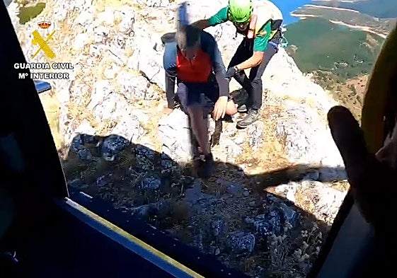 Rescate del montañero en la provincia de León.