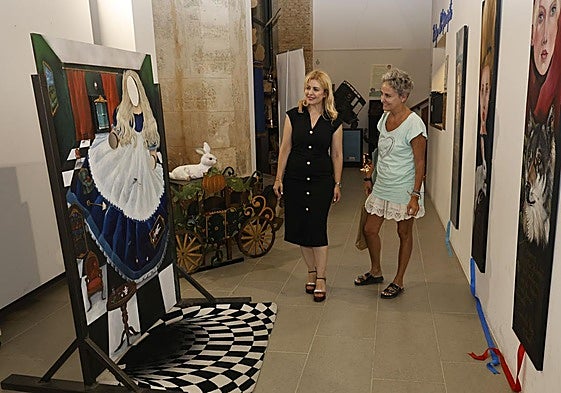 La princesa de Bulgaria junto a Rosana Largo, este miércoles en el Museo de los Cuentos y la Ciencia.