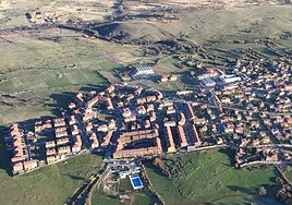 Vista aérea de San Cristóbal de Segovia.