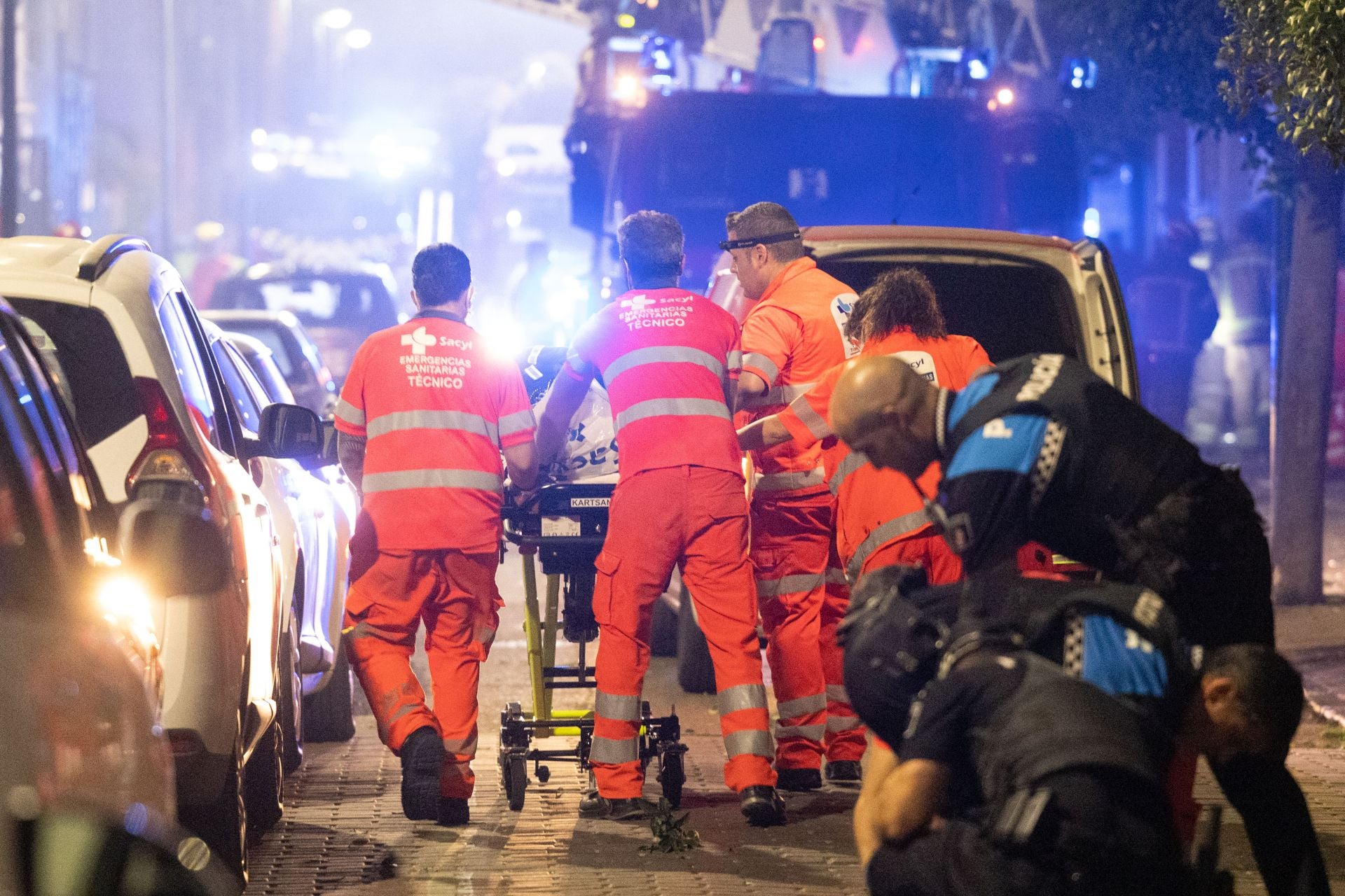 Las primeras imágenes de la noche de la explosión.