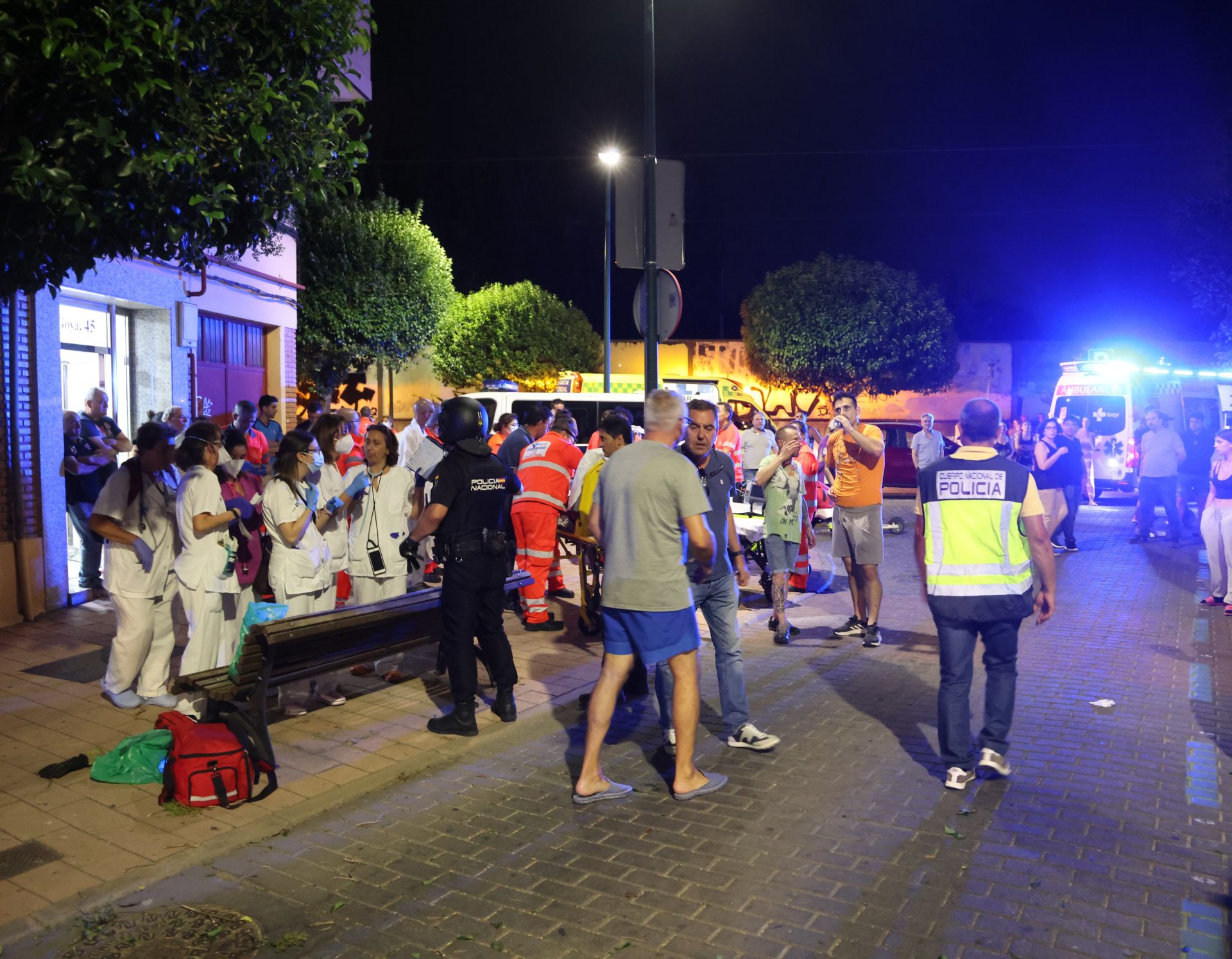 Las primeras imágenes de la noche de la explosión.