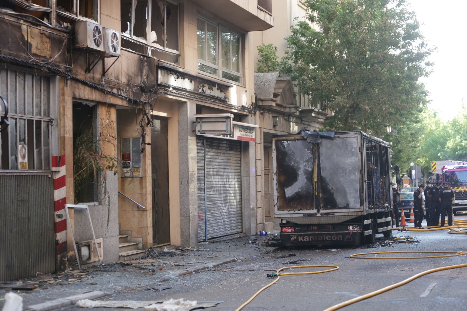 Explosión de una tubería de gas en Zamora