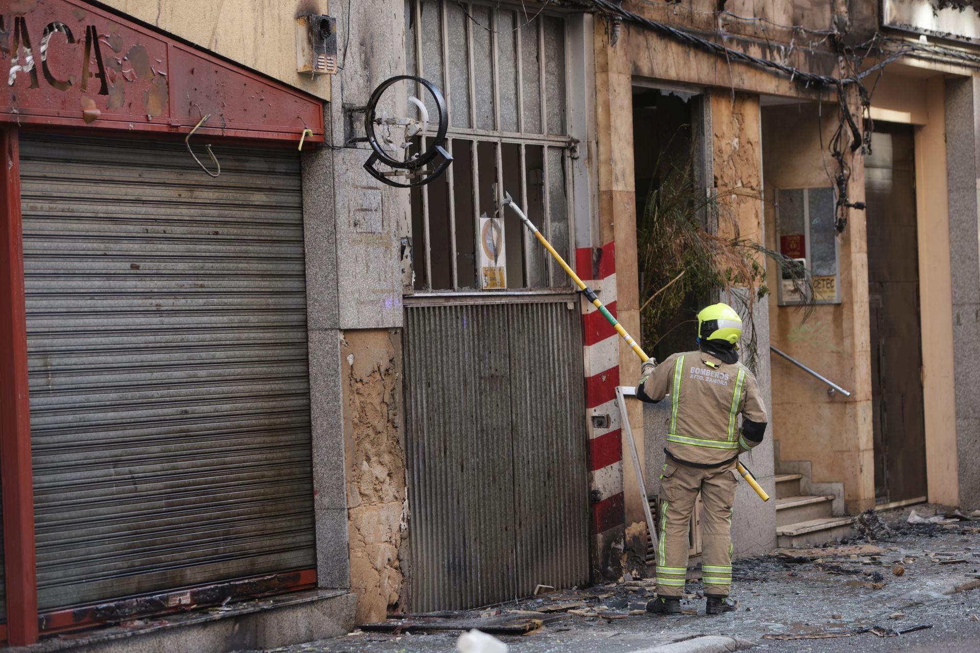 Explosión de una tubería de gas en Zamora