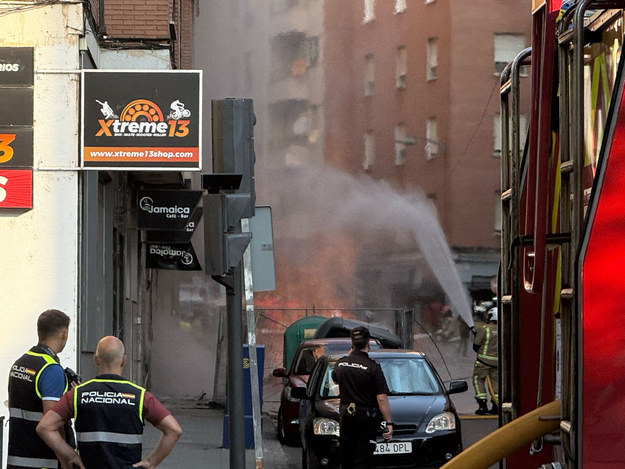 Explosión de una tubería de gas en Zamora